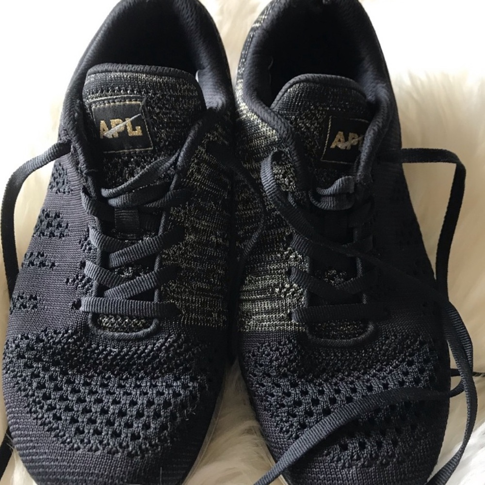 APL Techloom Pro Black Athletic Shoes Sz 7 - Picture 2 of 9